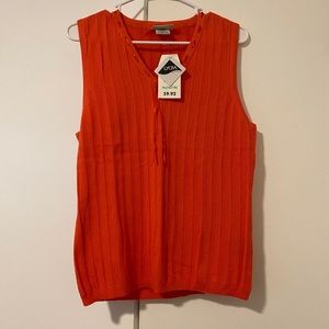 NWT Faded Glory/Lycra orange/red tank top